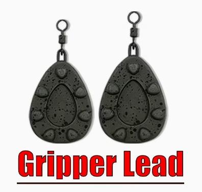 Carp Fishing Gripper Lead Weights – Anti-Tangle Flat Pear Leads