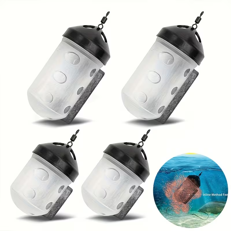 Transparent Bait Cage Feeder | Carp Fishing Groundbait System image 1