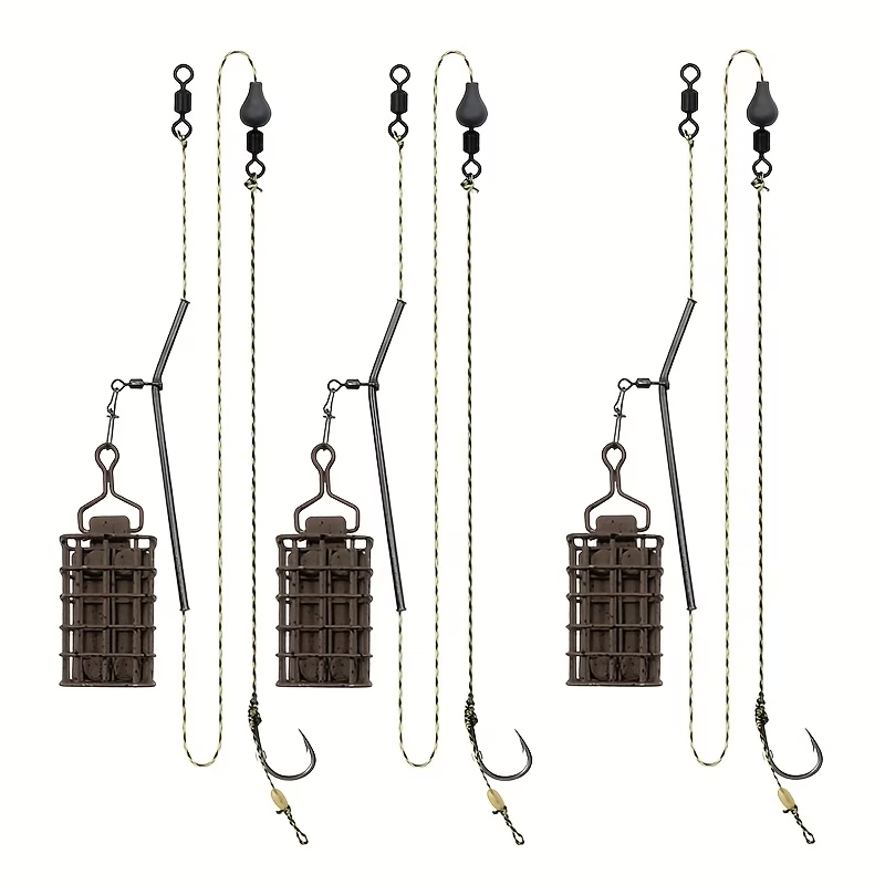 Bait Cage Set with Hair Rig | Carp Fishing Feeder image 1