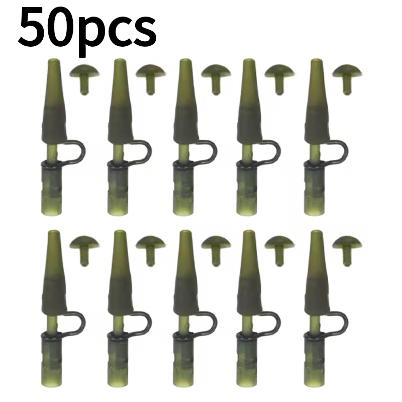 Safety Lead Clips | Carp Fishing Lead System - Green 50PCS