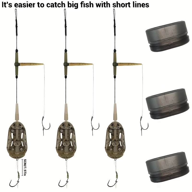 Double Hook Feeder Rig | Pre-Tied Carp Fishing Rig image 1
