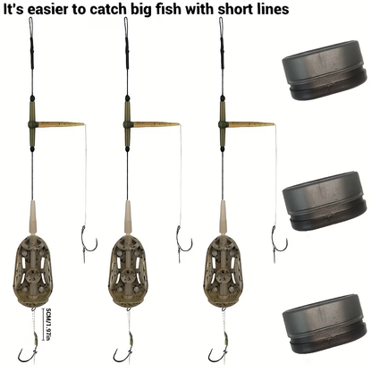 Double Hook Feeder Rig | Pre-Tied Carp Fishing Rig image 1
