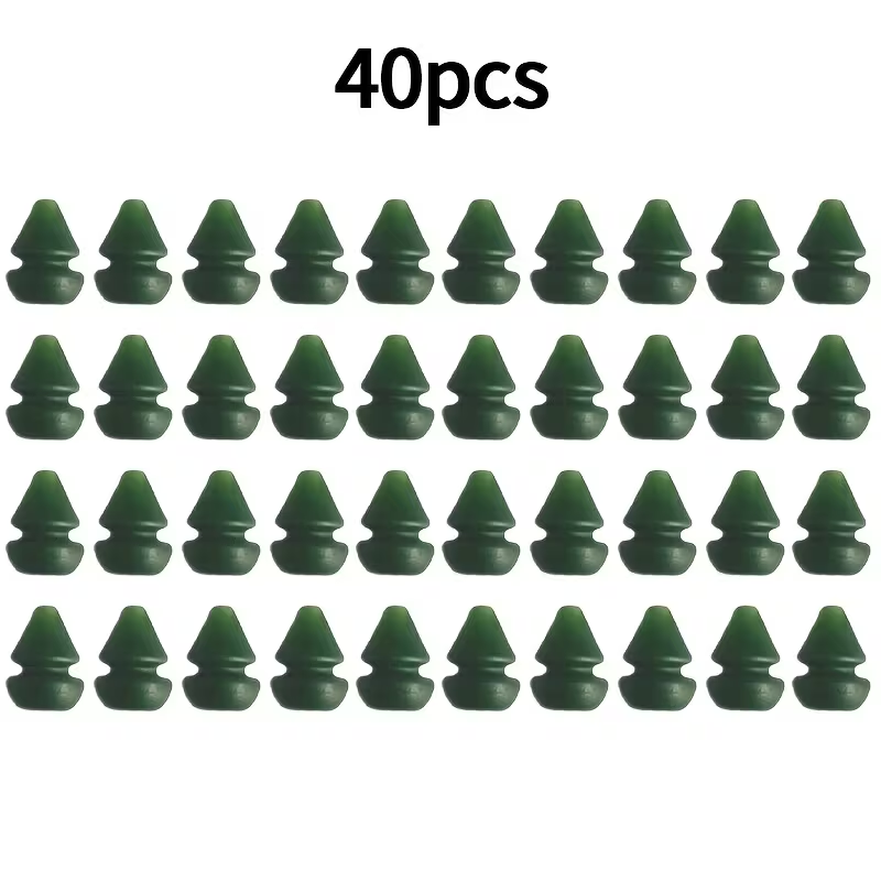 Rubber Stop Beads | Ronnie Rig & Chod Rig Accessories - Green 40PCS