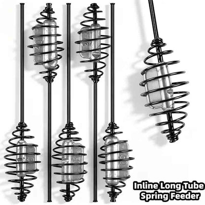 Inline Spring Method Feeder – Pre-Weighted Bait Cage for European Carp Fishing, Groundbait Delivery & Coarse Fishing Rigs image 1