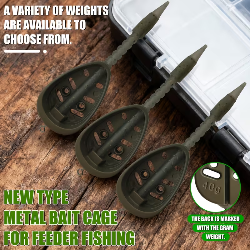 Carp Fishing Bait Dispenser Cage – Lightweight Swimfeeder for Groundbait Delivery, Method Feeder Rigs & Freshwater Coarse Fishing image 1