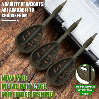 Carp Fishing Bait Dispenser Cage – Lightweight Swimfeeder for Groundbait Delivery, Method Feeder Rigs & Freshwater Coarse Fishing image 1