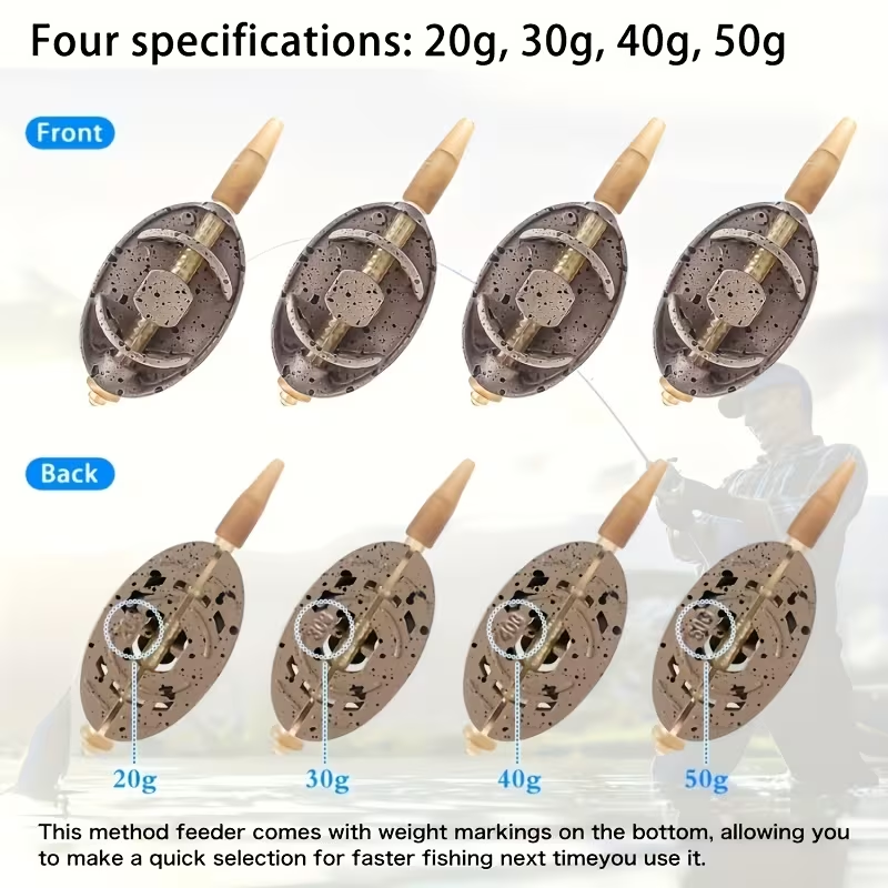 Quick Change Method Feeder | Zinc Alloy Groundbait Cage image 1