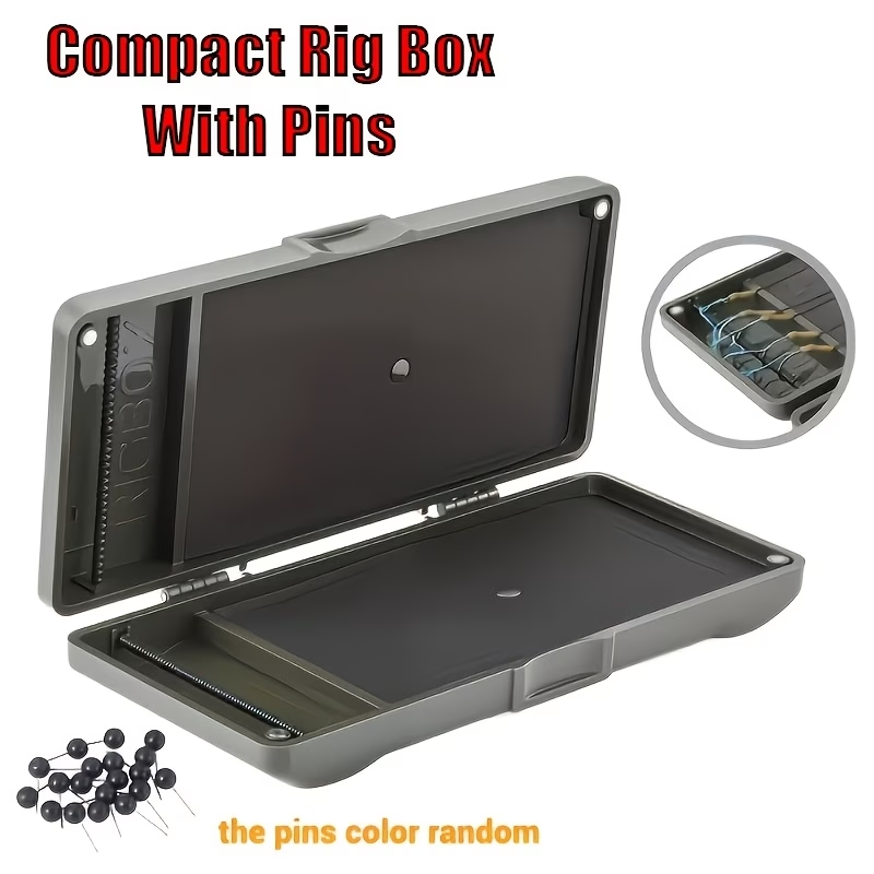 Carp Rig Box with Pins | Hooklink Storage Wallet - BOX
