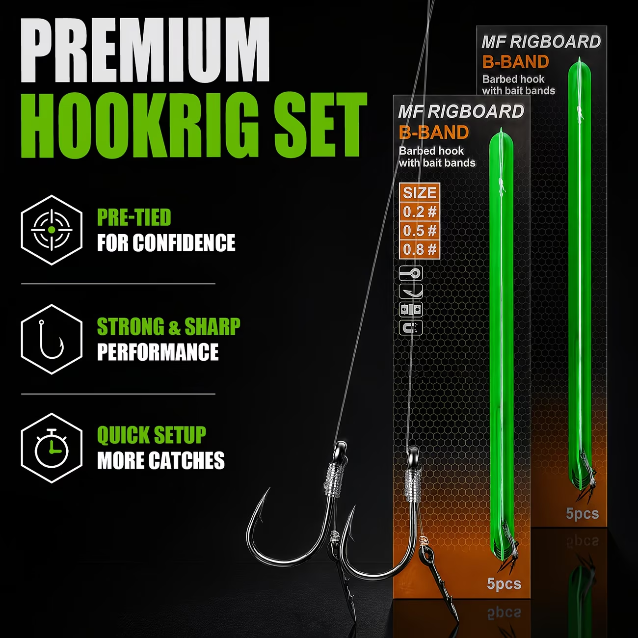 Pellet Band Rig with Bait Needle | Carp Fishing Rig image 1