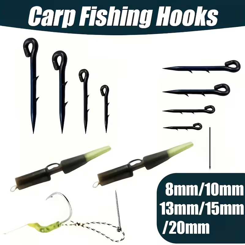 Swivel Barbed Carp Hooks | Ronnie Rig Fishing Hooks image 1