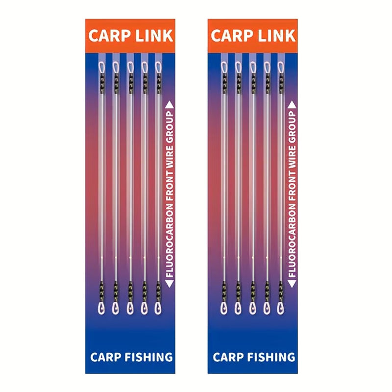 Fluorocarbon Combi Rig | Pre-Tied Carp Fishing Rig - STYLE A 10PCS