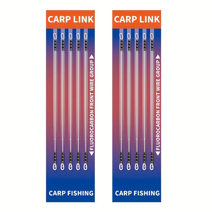 Fluorocarbon Combi Rig | Pre-Tied Carp Fishing Rig - STYLE A 10PCS