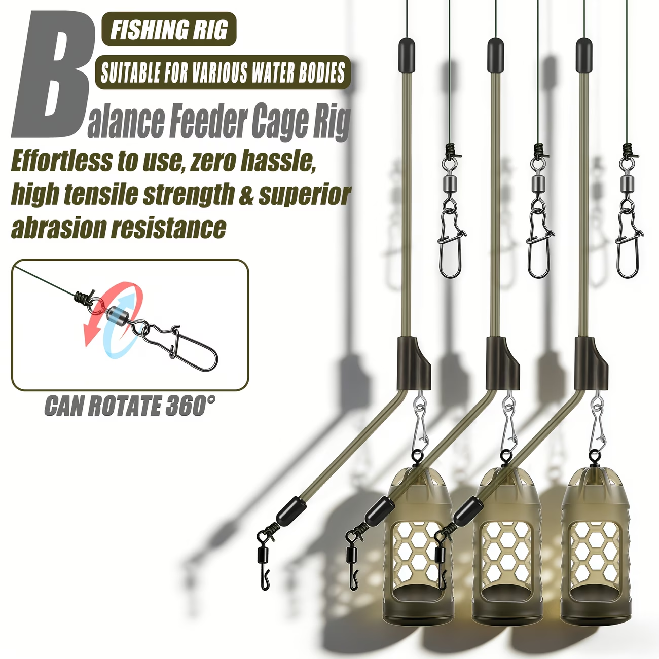Long Cast Bait Cage Feeder | Carp Fishing Feeder image 1