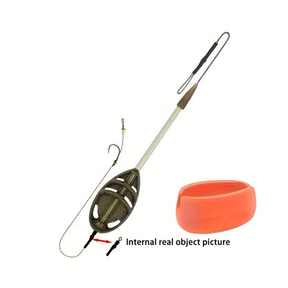 Method Feeder Rig Set with Mould | Pre-Tied Carp Fishing Rig - 30g