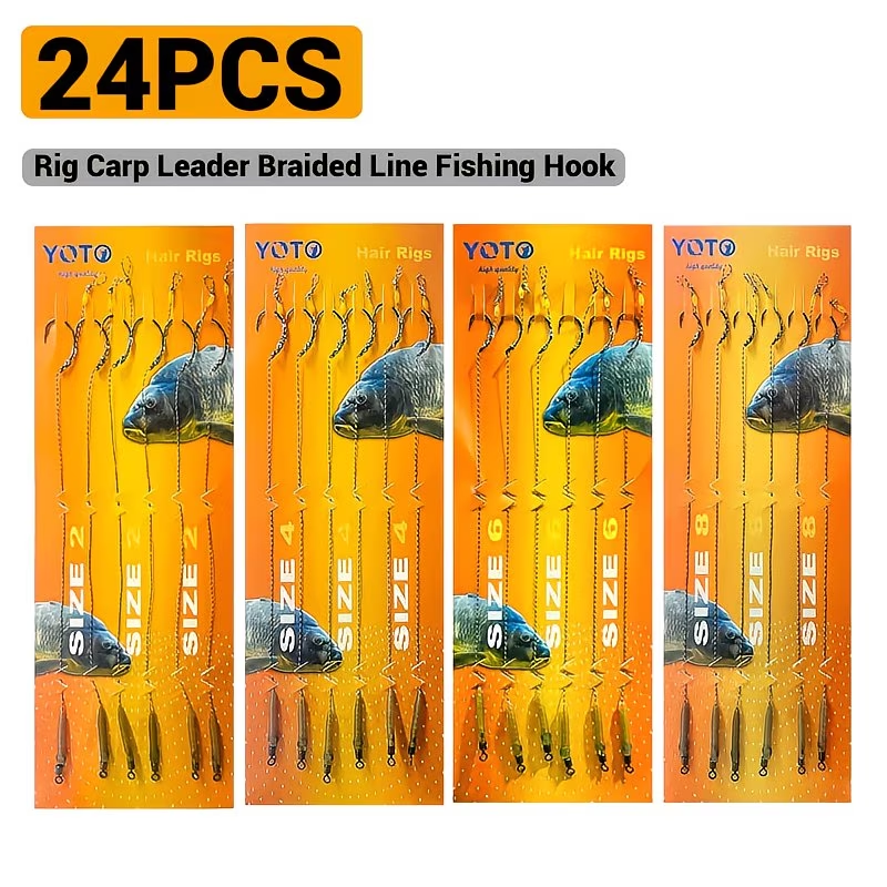 Hair Rig with Boilie Stops | Pre-Tied Carp Fishing Rig image 1