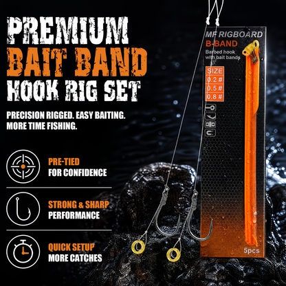 Banded Pellet Rig | Pre-Tied Carp Fishing Rig image 1
