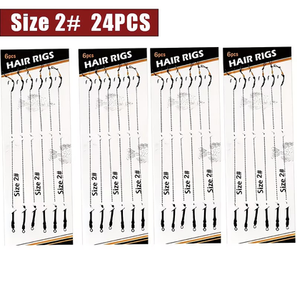 Hair Rig | Pre-Tied Carp Fishing Rig - 2# 6pcs