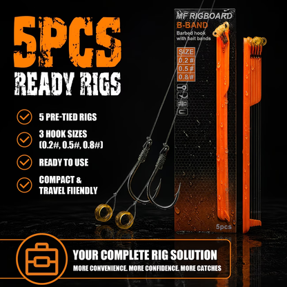 Banded Pellet Rig | Pre-Tied Carp Fishing Rig image 2