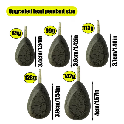 Crack Pattern Carp Lead | Carp Fishing Terminal Tackle image 2