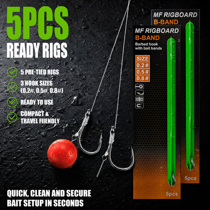 Bait Screw Rig | Pre-Tied Carp Fishing Rig image 2