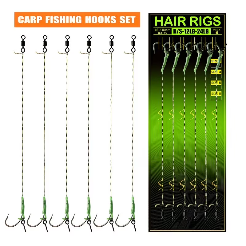 Lead Head Carp Hooks | Carp Fishing Terminal Tackle - 4# 6PCS