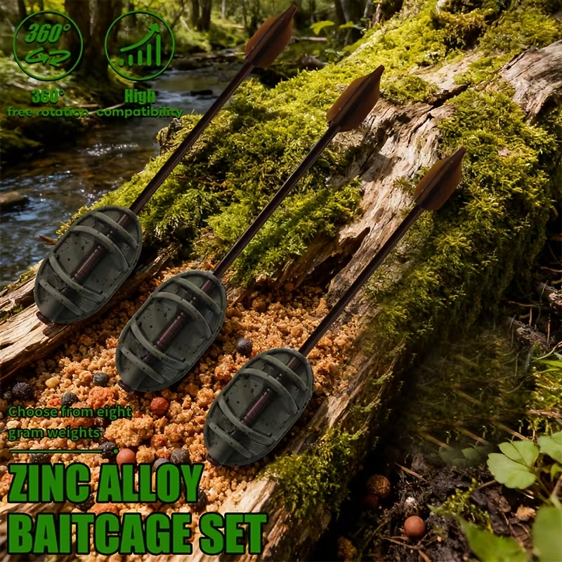 Long Cast Carp Fishing Cage Feeder – Distance Feeder Cage for Groundbait Delivery, Method Feeder Rigs & European Carp Fishing Tackle image 2