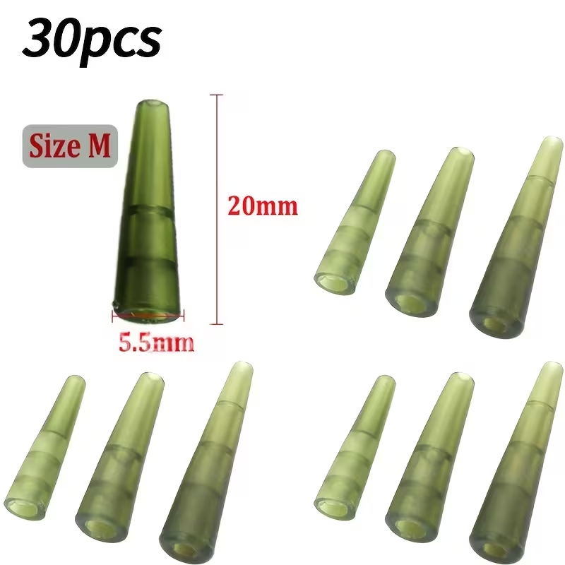 Hook Sleeves | Anti-Tangle Carp Rig Components - M 30PCS