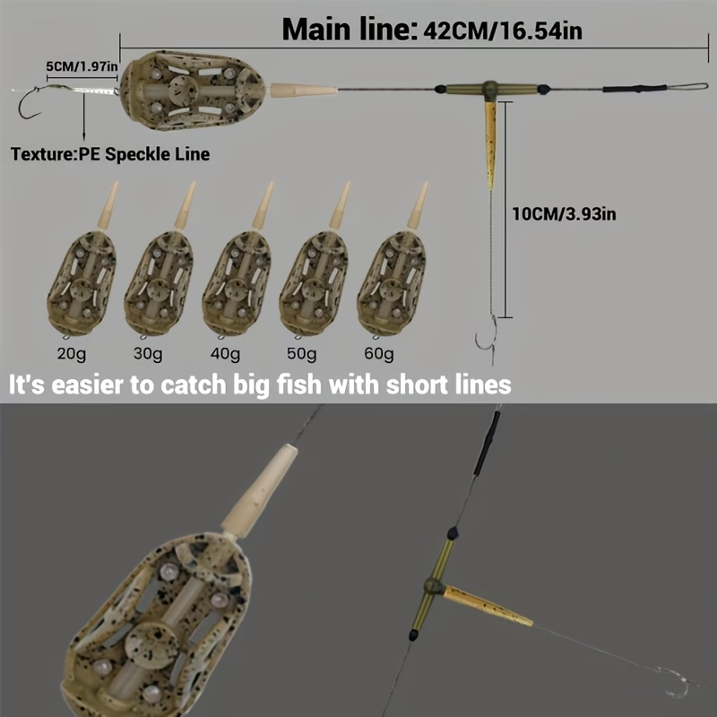Double Hook Feeder Rig | Pre-Tied Carp Fishing Rig image 2
