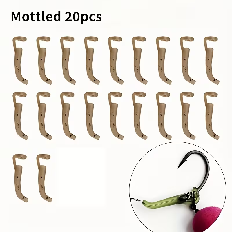 Hook Aligners for D Rig & Ronnie Rig | Carp Rig Components - Brown 20PCS