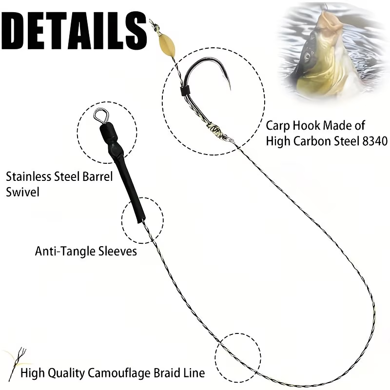 Hair Rig | Pre-Tied Carp Fishing Rig image 2