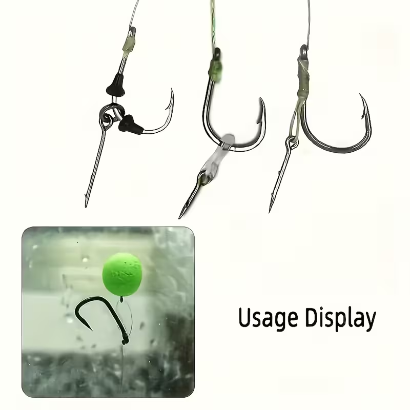 Swivel Barbed Carp Hooks | Ronnie Rig Fishing Hooks image 2