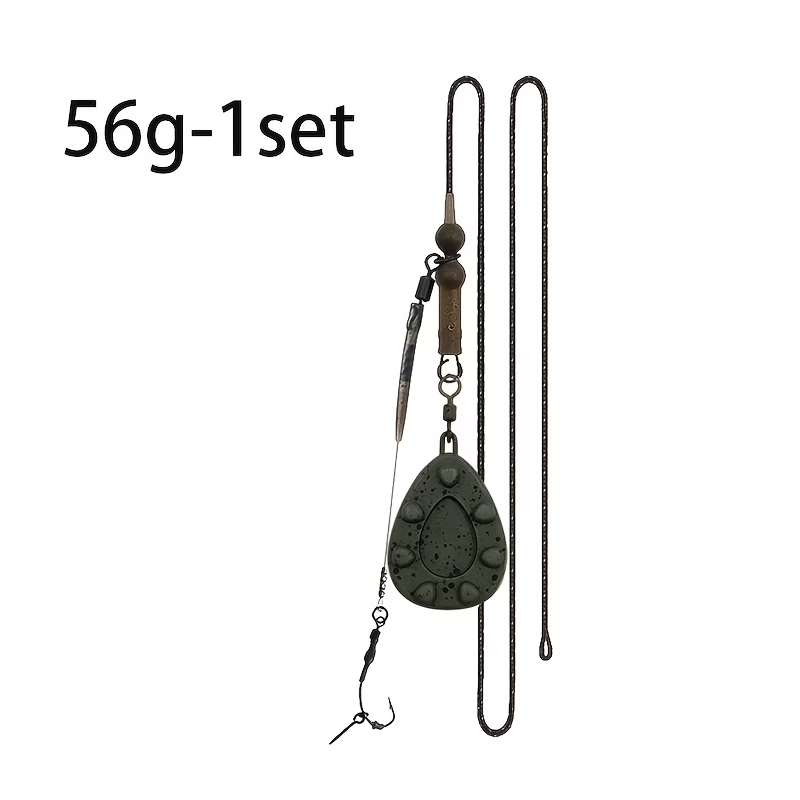 Hair Rig Set with Lead | Pre-Tied Carp Fishing Rig image 2
