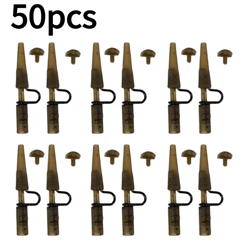 Safety Lead Clips | Carp Fishing Lead System - Camouflage 50PCS