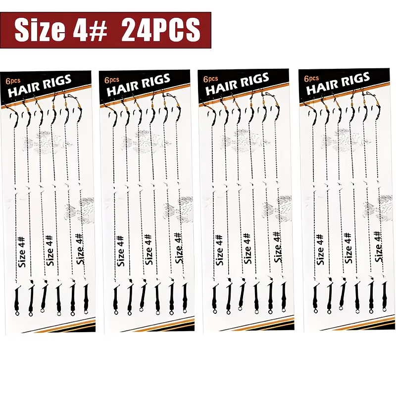 Hair Rig | Pre-Tied Carp Fishing Rig - 4# 6pcs