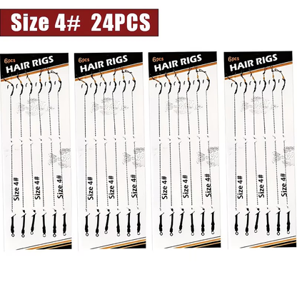 Hair Rig | Pre-Tied Carp Fishing Rig - 4# 6pcs