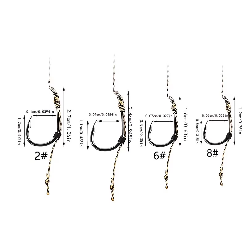 Wide Gape Hair Rig | Pre-Tied Carp Fishing Rig image 2