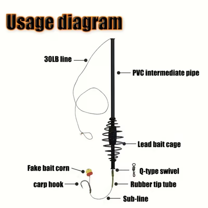 Long Distance Feeder Cage | Carp Fishing Bait Delivery System image 2