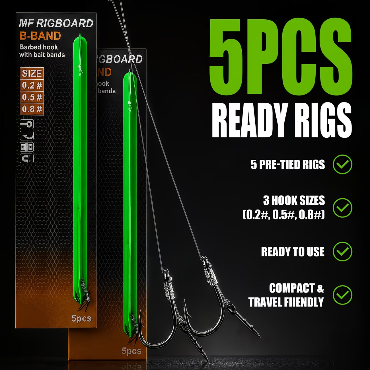 Pellet Band Rig with Bait Needle | Carp Fishing Rig image 2
