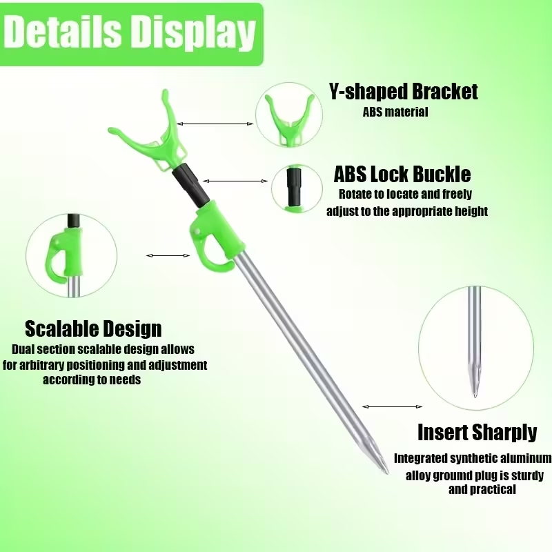 Aluminum Alloy Telescopic Fishing Rod Rack Holder – Adjustable Space-Saving Rod Storage Stand for Carp Fishing Rods & Anglers image 2