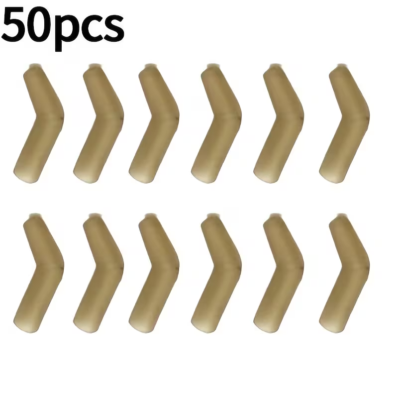 Anti-Tangle Sleeves & Hook Aligners | Carp Rig Components - Brown 50PCS