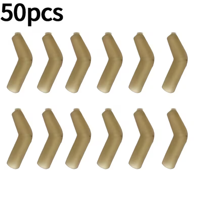 Anti-Tangle Sleeves & Hook Aligners | Carp Rig Components - Brown 50PCS