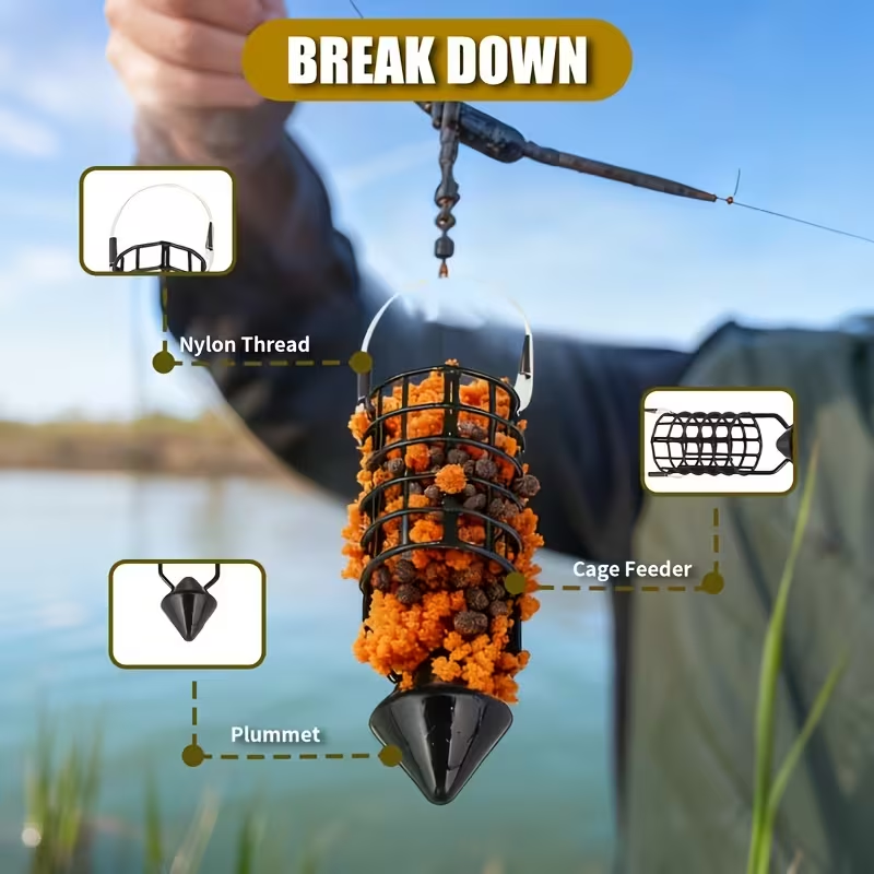 Inline Bait Cage Feeder | Carp Fishing Groundbait System image 3