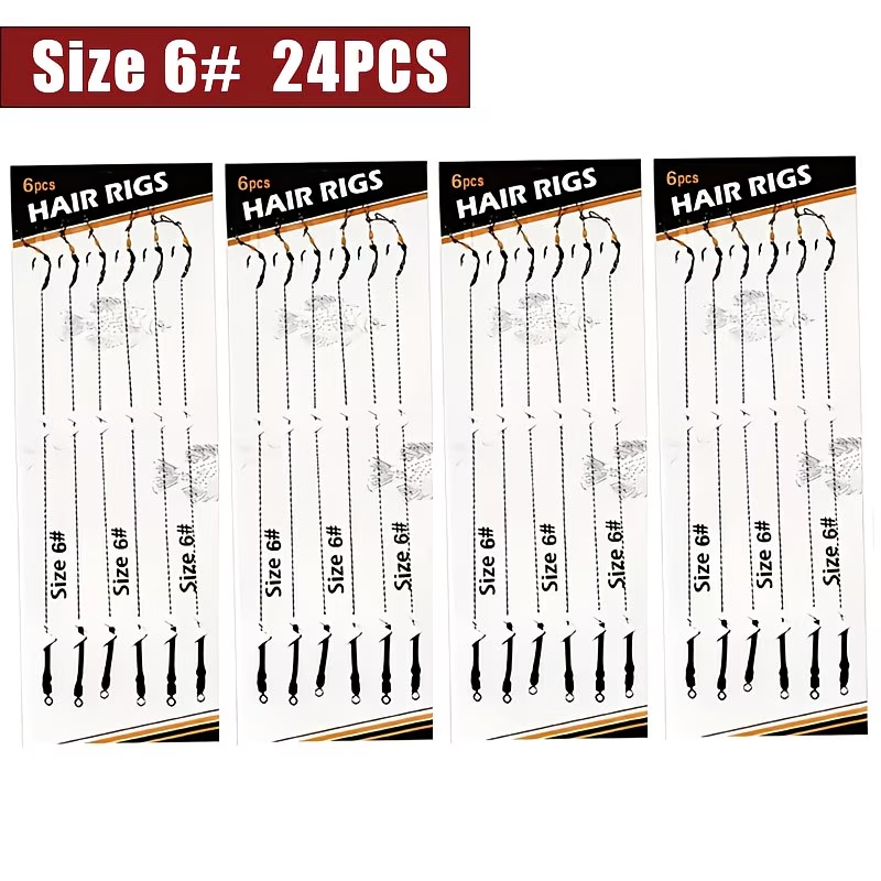 Hair Rig | Pre-Tied Carp Fishing Rig - 6# 6pcs