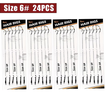 Hair Rig | Pre-Tied Carp Fishing Rig - 6# 6pcs