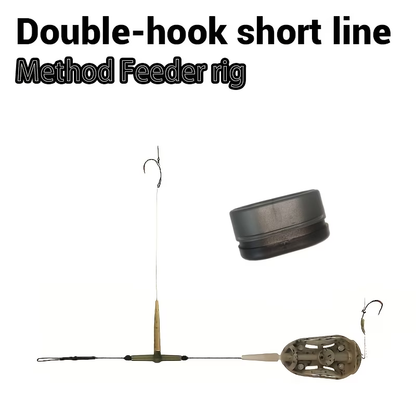 Double Hook Feeder Rig | Pre-Tied Carp Fishing Rig image 3