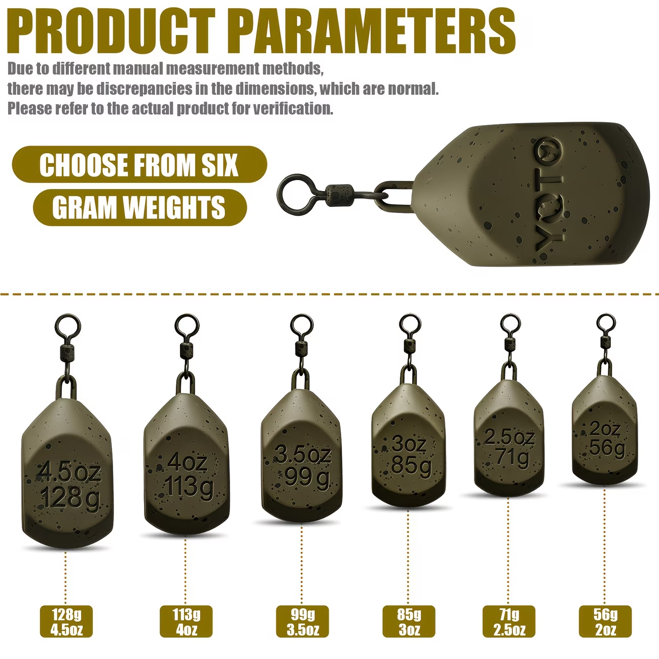 Flat Anti Roll Carp Lead | Carp Fishing Terminal Tackle image 3