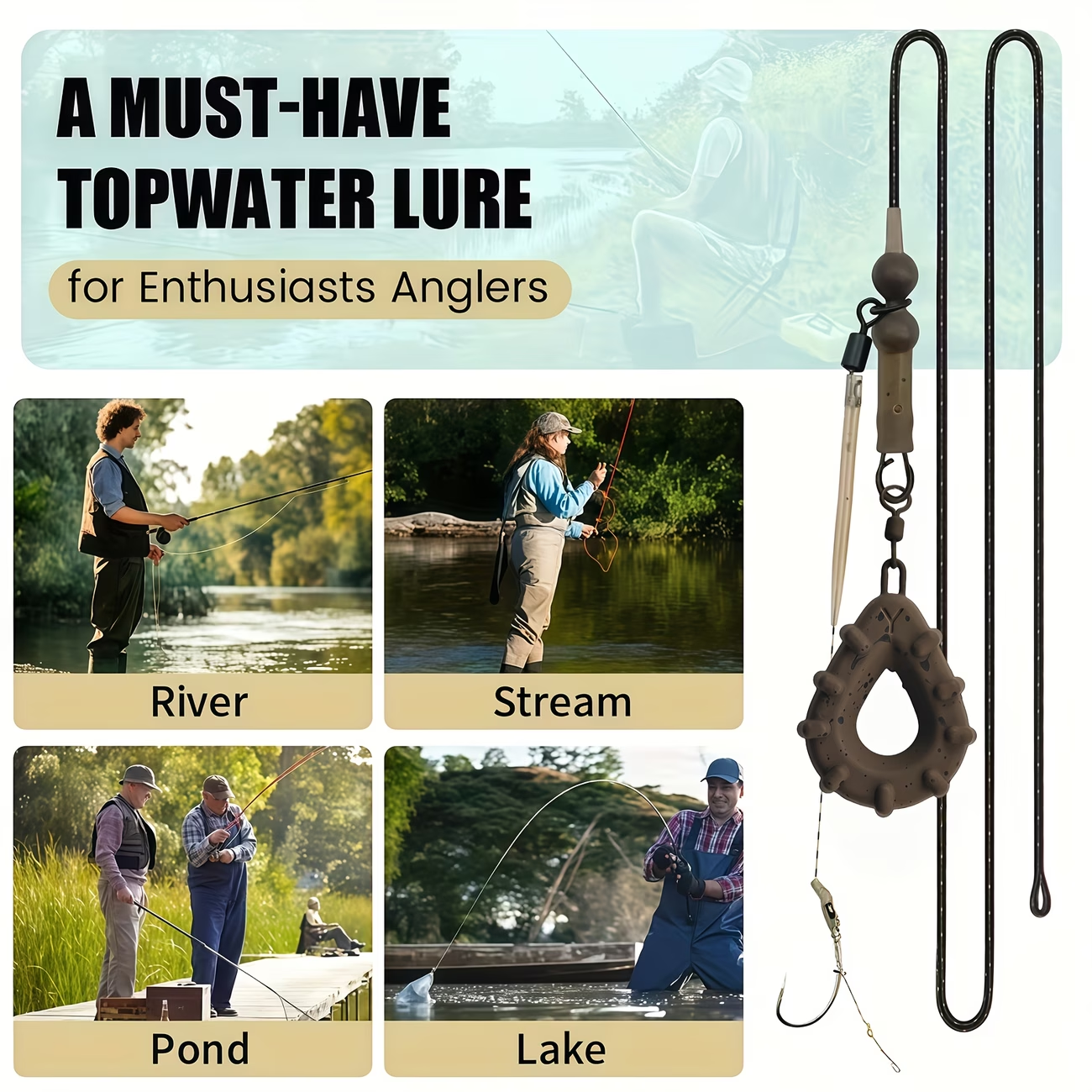 Inline Lead Rig | Pre-Tied Carp Fishing Rig image 3