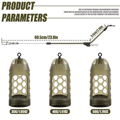 Long Cast Bait Cage Feeder | Carp Fishing Feeder image 3