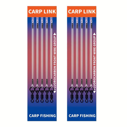 Fluorocarbon Combi Rig | Pre-Tied Carp Fishing Rig - STYLE C 10PCS
