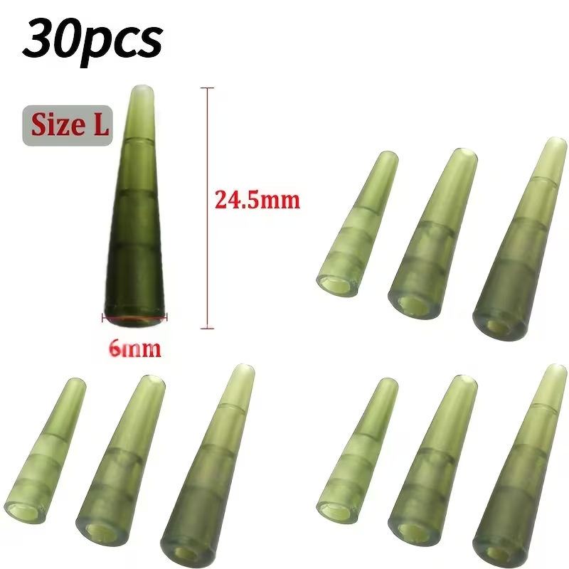 Hook Sleeves | Anti-Tangle Carp Rig Components - L 30PCS